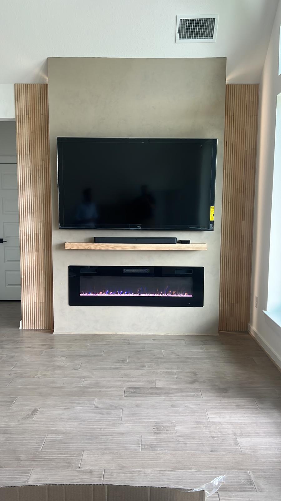 Baño con ducha moderna