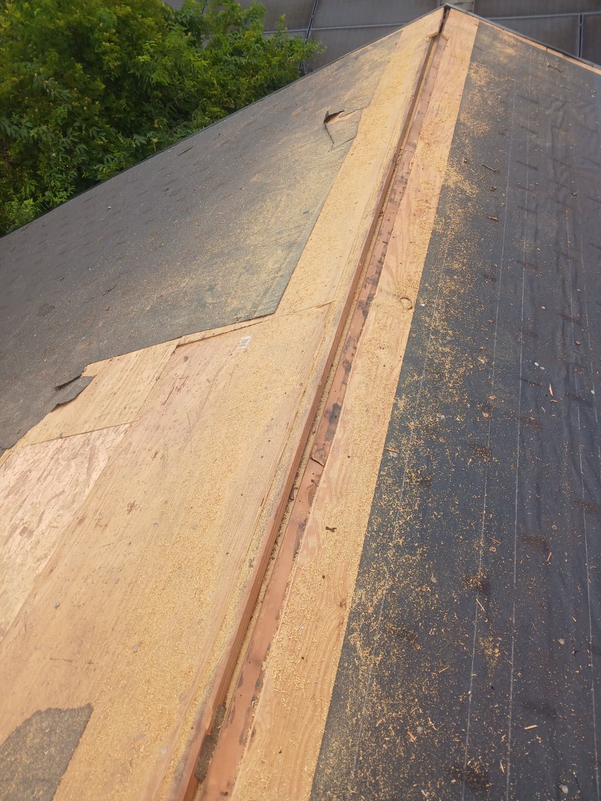 Tear-off y decking roofing